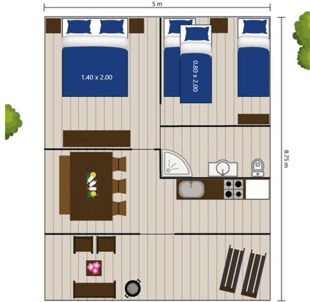 Easyatent Safari Tent Bijela Uvala Mugeba Rum bild
